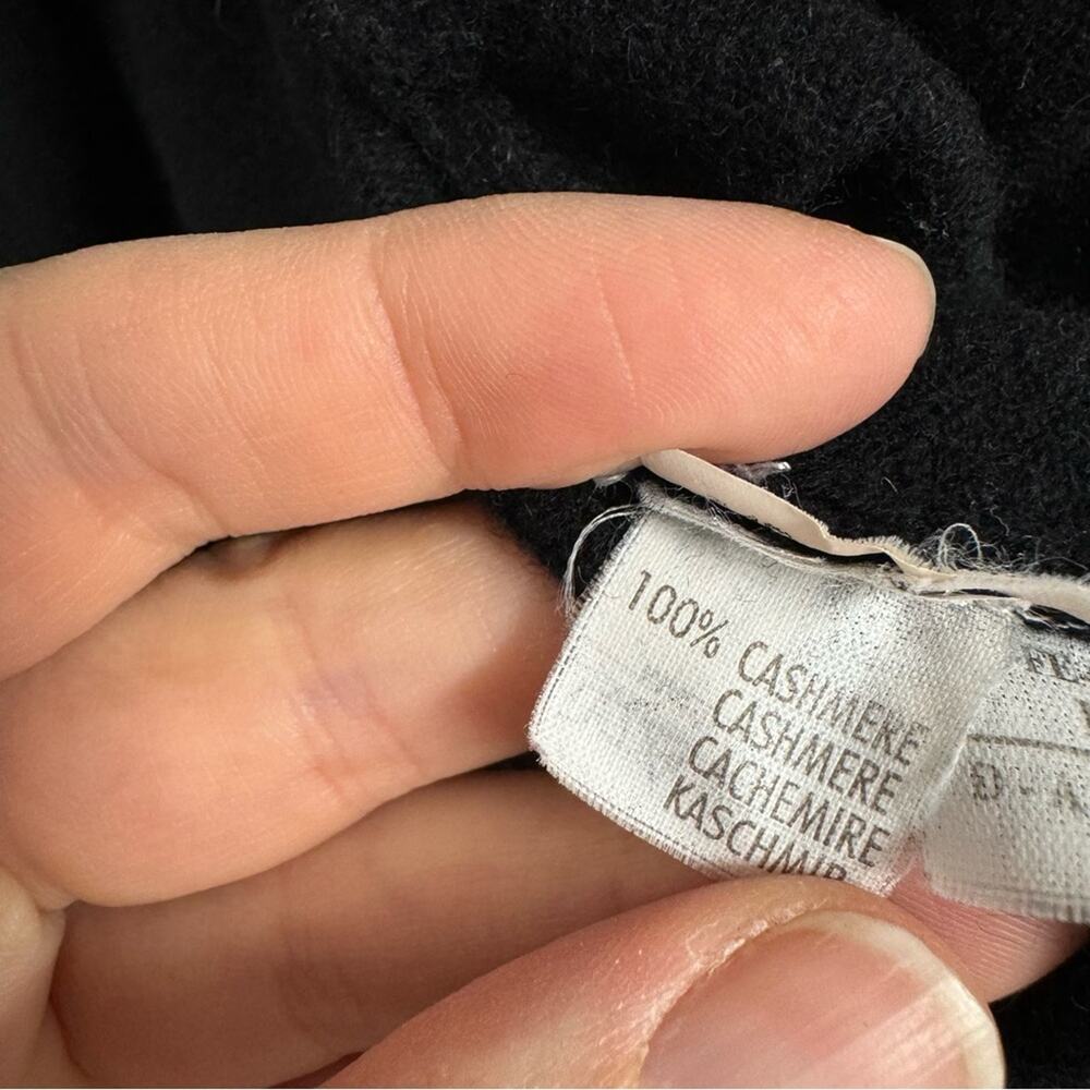 Brunello Cucinelli Black Cashmere Cardigan Sweater Womens M Duster Luxury Italy - Picture 4 of 11